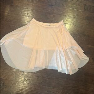 VENUS Asymmetrical Light Peach Skirt